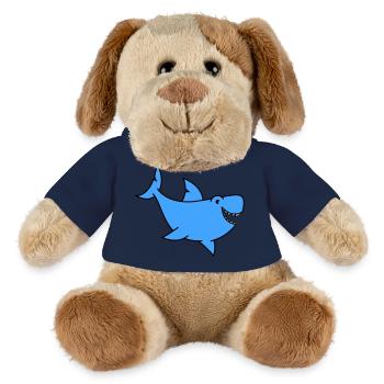 Bande dessinée de requin - Chien en peluche Helge MiniFeet® - bleu marine - Devant