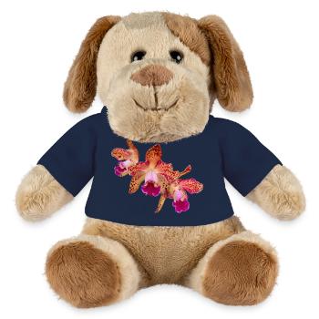 Orchidee Cattleya Hybride Sommerfarben Blüte - MiniFeet® Hund Helge - French Navy - Vorne