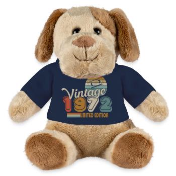 1972 - Chien en peluche Helge MiniFeet® - bleu marine - Devant