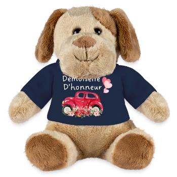 Brautjungfer Auto Braut Blumen - MiniFeet® Hund Helge - French Navy - Vorne