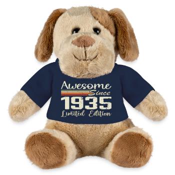 Birthday 89 Years Vintage 1935 Gift 1935 - MiniFeet® Dog Helge - french navy - Front
