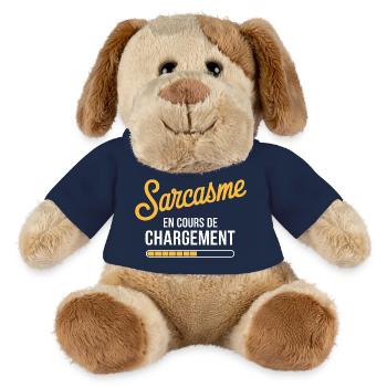 Sarcasme en cours de chargement - Chien en peluche Helge MiniFeet® - bleu marine - Devant
