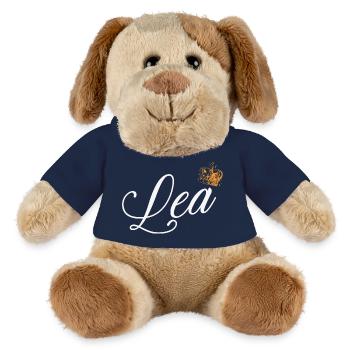 Lea Name für Frauen Kinder Kleinkinder - Lea Custom Name - MiniFeet® Hund Helge - French Navy - Vorne