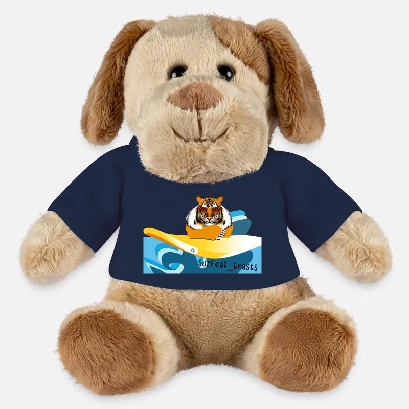 Tiger auf einem Surfbrett - MiniFeet® Hund Helge - French Navy