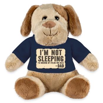 Je vérifie que mes paupières ne sont pas trouées - Papa - Chien en peluche Helge MiniFeet® - bleu marine - Devant