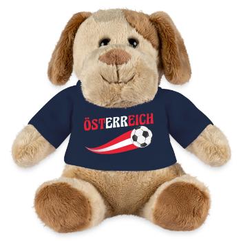 Autrichiens Autriche - Chien en peluche Helge MiniFeet® - bleu marine - Devant