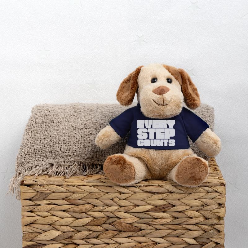 Chaque pas compte Chien en peluche Helge MiniFeet®