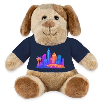skyline city stadt - MiniFeet® Hund Helge - French Navy - Vorne