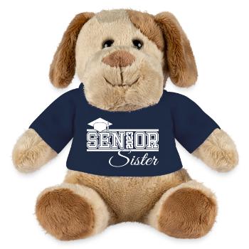 Senior 2023 Sœur Fière Sœur de Diplômée - Chien en peluche Helge MiniFeet® - bleu marine - Devant