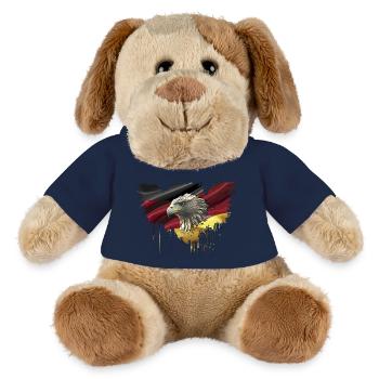 Germany Flag Eagle Bundesadler - MiniFeet® Hund Helge - French Navy - Vorne
