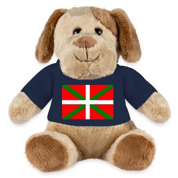 Drapeau Basque - Chien en peluche Helge MiniFeet® - bleu marine - Devant