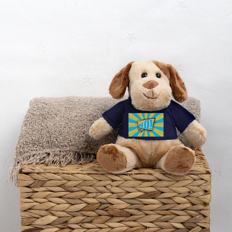 Non! Style bande dessinée Bubble Graffiti Lettrage Chien en peluche Helge MiniFeet®