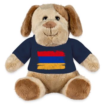 Armenien Bandiera Flagge Frieden Vintage - MiniFeet® Hund Helge - French Navy - Vorne