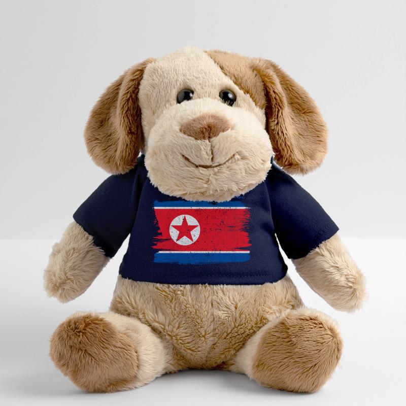 Drapeau de la Corée du Nord Drapeau de la Corée du Nord Paix Chien en peluche Helge MiniFeet®