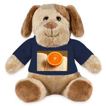 Buche und Orange - MiniFeet® Hund Helge - French Navy - Vorne