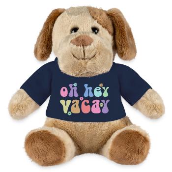 Oh Hey Vacay Vacation Lover Funny Gift - MiniFeet® Dog Helge - french navy - Front