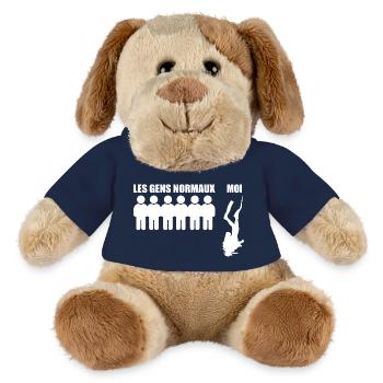 Tauchen | Taucher-Geschenk - MiniFeet® Hund Helge - French Navy - Vorne