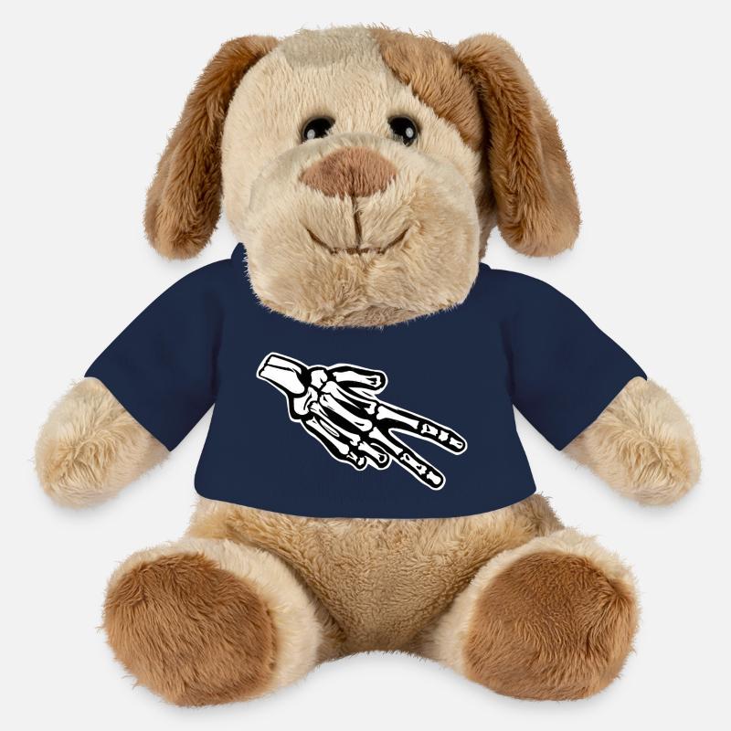 Biker Gruss Ride Safe - MiniFeet® Hund Helge - French Navy