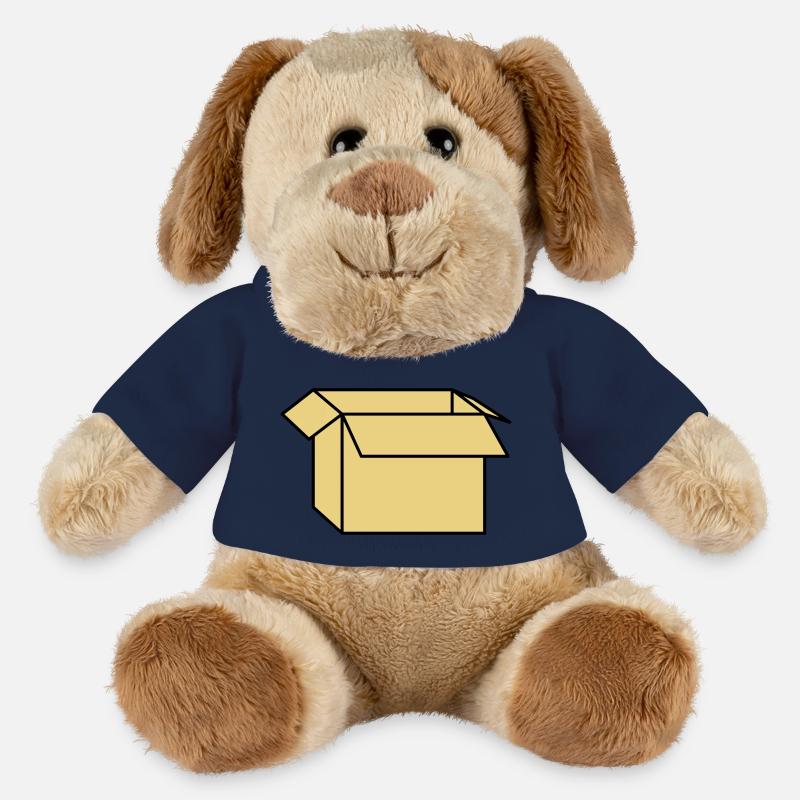 Carton - Chien en peluche Helge MiniFeet® - bleu marine