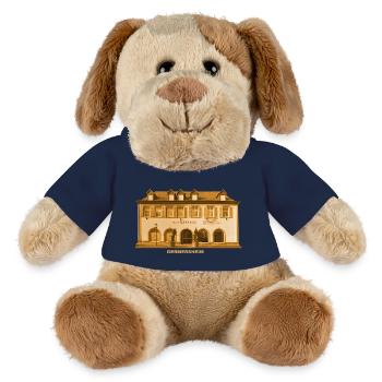 Mairie de Germersheim Rhin Rhénanie-Palatinat - Chien en peluche Helge MiniFeet® - bleu marine - Devant