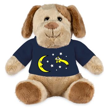 Mond und Sterne - MiniFeet® Hund Helge - French Navy - Vorne