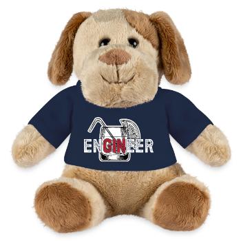 frGINeer haha mec drôle Artboard 1 - Chien en peluche Helge MiniFeet® - bleu marine - Devant