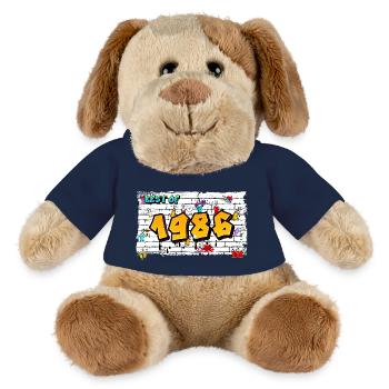 Best of 1986 Graffiti – 39 ans d’Urban Attitude - Chien en peluche Helge MiniFeet® - bleu marine - Devant