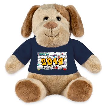 Graffiti Edge 2019 – 6 ans de Fresh Attitude - Chien en peluche Helge MiniFeet® - bleu marine - Devant
