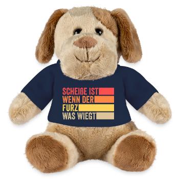 Shit Is When The Fart Weighs What - MiniFeet® Dog Helge - french navy - Front