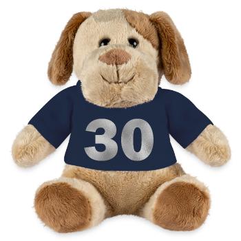 Birthday 30 years - MiniFeet® Dog Helge - french navy - Front