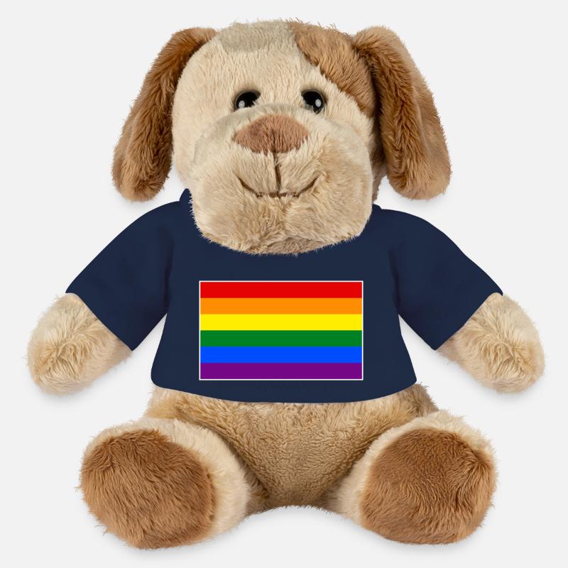 Regenbogenflagge - MiniFeet® Hund Helge - French Navy