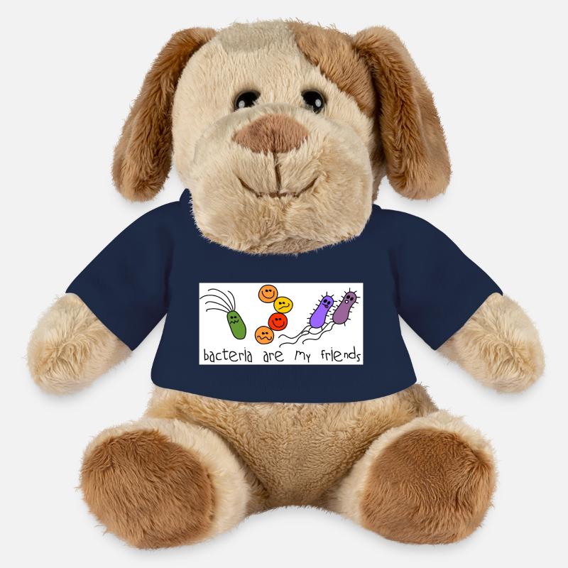 Bactérie - Chien en peluche Helge MiniFeet® - bleu marine