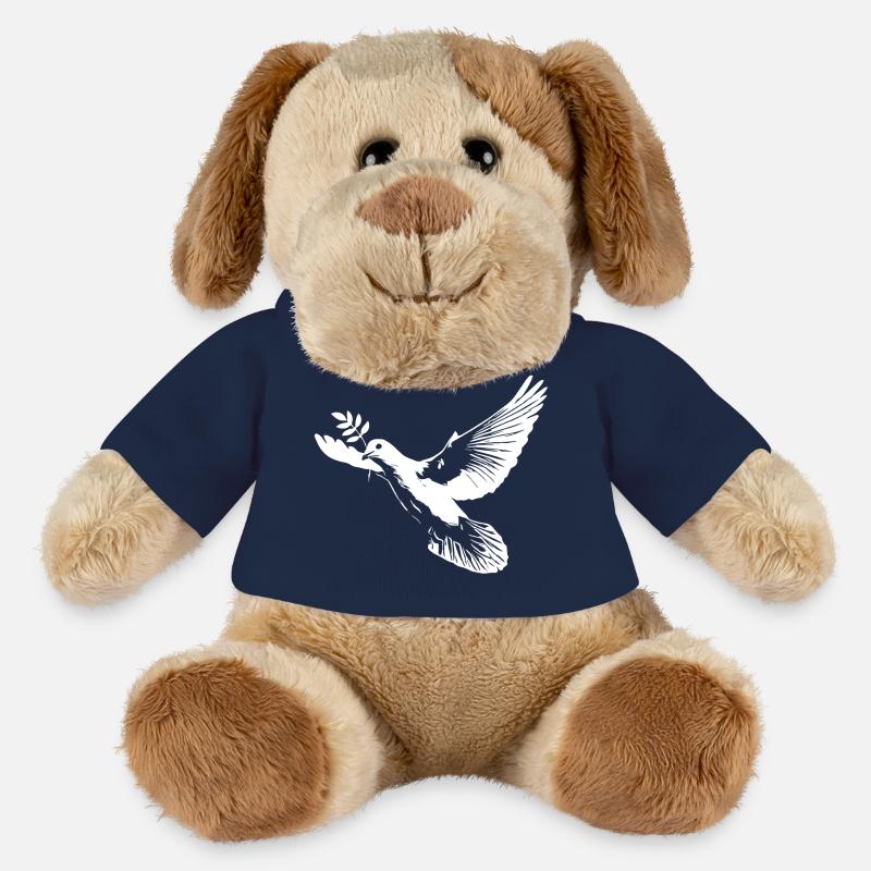 Weiße Friedenstaube - MiniFeet® Hund Helge - French Navy