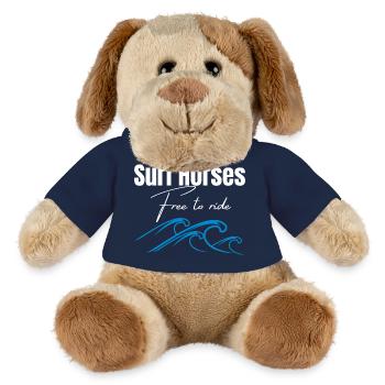 Chevaux de surf gratuits pour chevaucher les vagues - Chien en peluche Helge MiniFeet® - bleu marine - Devant