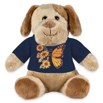 Schmetterling Sonnenblumen - MiniFeet® Hund Helge - French Navy - Vorne