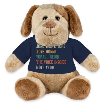 JONE WASTE YORE TOYE MONME YORALL REDIII LA VOIX - Chien en peluche Helge MiniFeet® - bleu marine - Devant