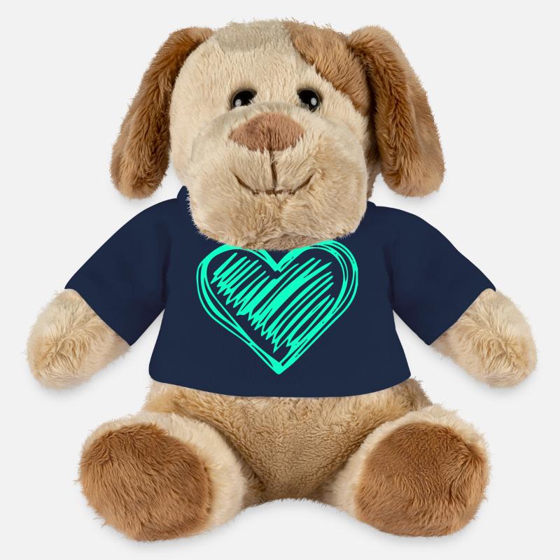 Liebe türkis - MiniFeet® Hund Helge - French Navy