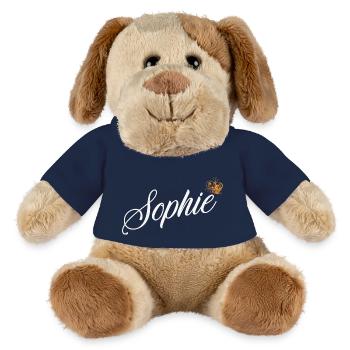 Sophie Nom pour Femme Enfants Bambins - Sophie - Chien en peluche Helge MiniFeet® - bleu marine - Devant