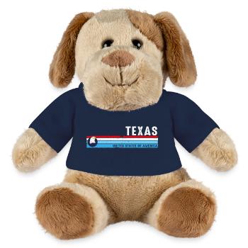 Texas Lone Star State Est 1845 Vintage Klassiker - MiniFeet® Hund Helge - French Navy - Vorne