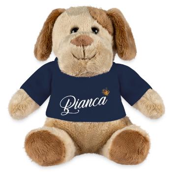 Bianca Custom Name für Frauen Kinder Kleinkinder - - MiniFeet® Hund Helge - French Navy - Vorne