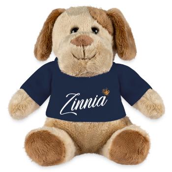 Zinnia Name für Frauen Kinder Kleinkinder - Zinnia - MiniFeet® Hund Helge - French Navy - Vorne