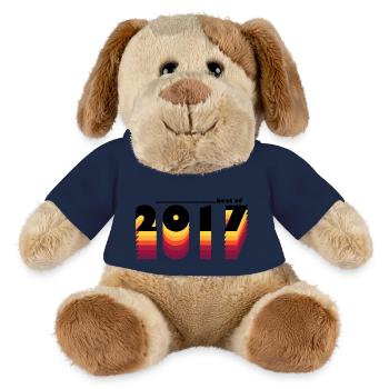 Le meilleur de 2017 - Célébrez 8 ans avec le millésime des années 80 - Chien en peluche Helge MiniFeet® - bleu marine - Devant