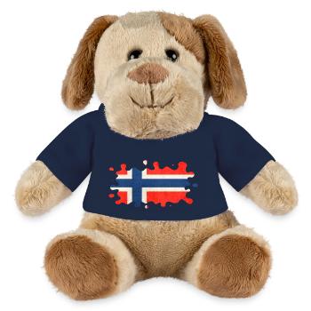 Norway Norway Flag Scandinavia Norden Tor Viking - MiniFeet® Dog Helge - french navy - Front