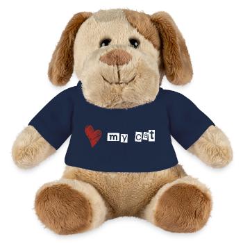 Love my cat - MiniFeet® Dog Helge - french navy - Front