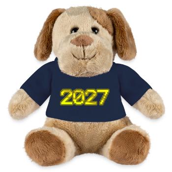 2027 - Chien en peluche Helge MiniFeet® - bleu marine - Devant