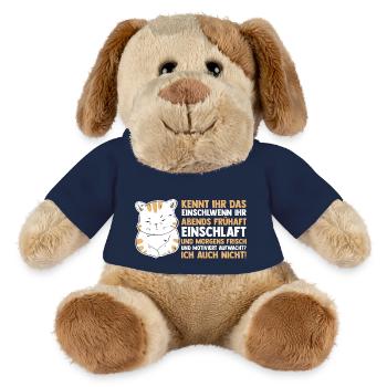 Lazy Late Riser Motivation Cat - MiniFeet® Dog Helge - french navy - Front