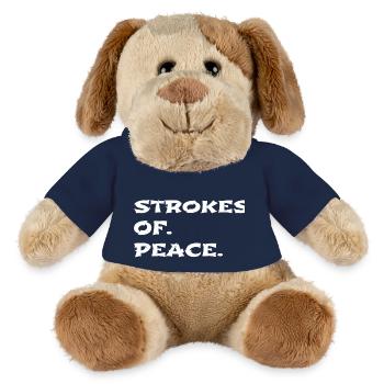 mind-body harmony contemporary art - MiniFeet® Dog Helge - french navy - Front