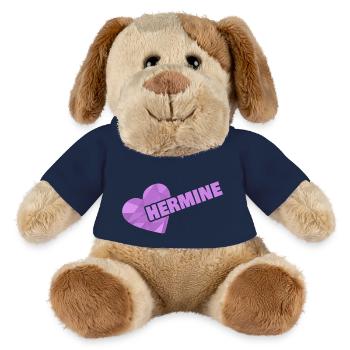 Geschenk für Hermine - MiniFeet® Hund Helge - French Navy - Vorne