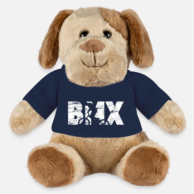 BMX - Chien en peluche Helge MiniFeet® - bleu marine