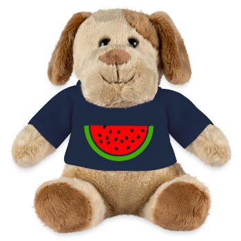 Pastèque - Chien en peluche Helge MiniFeet® - bleu marine - Devant